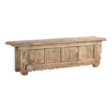 Ancien meuble TV patiné vert menthe (c.1900) #33