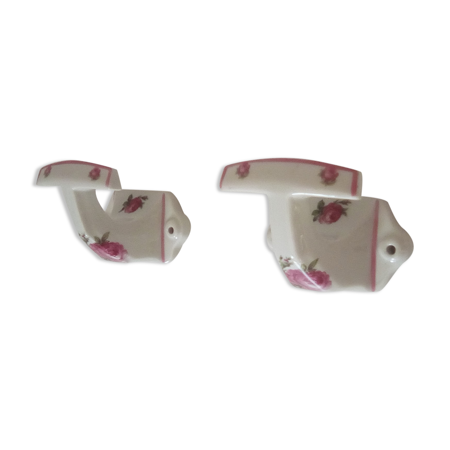 Pair of coat hooks old brothers Chapus limoges