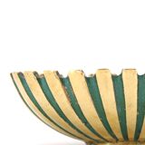 Empty pocket in bronze and blue enamel by Maurice Ascalon