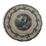 Decorative plate Joan of Arc hearing the voices choisy the king