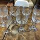 Lot de 7 verres à vin vintage en cristal