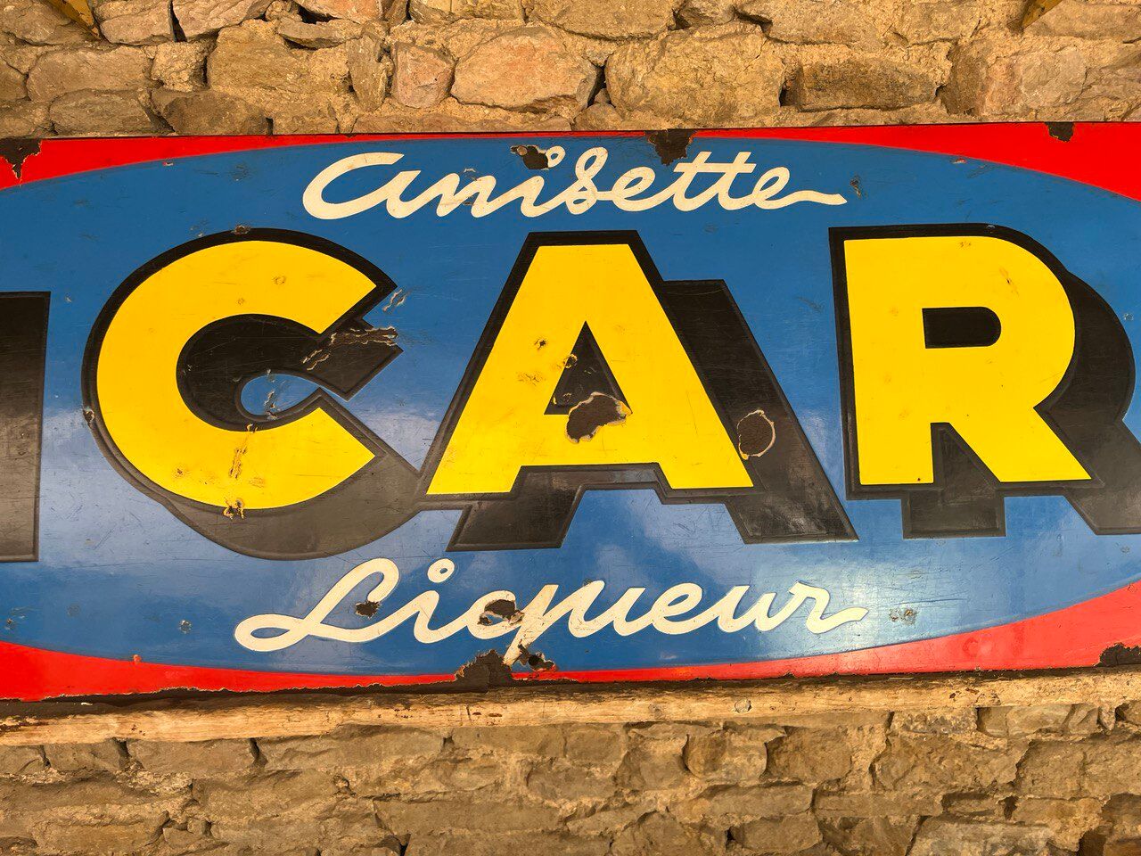 Enamelled plate Ricard XXL