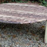 Marble base table anne 70 Roche Bobois