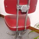 Chaise pivotante skaï bordeau 1960