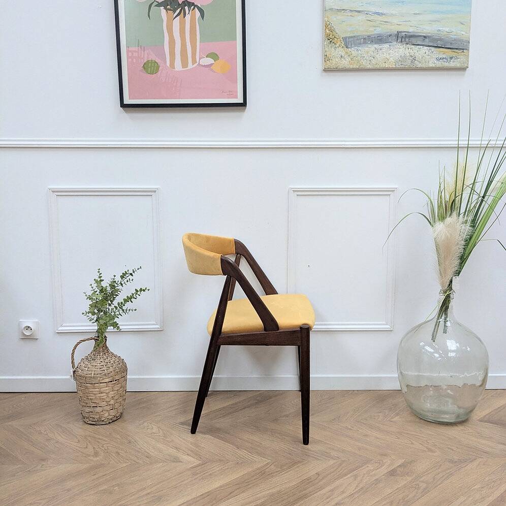 Chaise vintage scandinave du designer kai kristensen