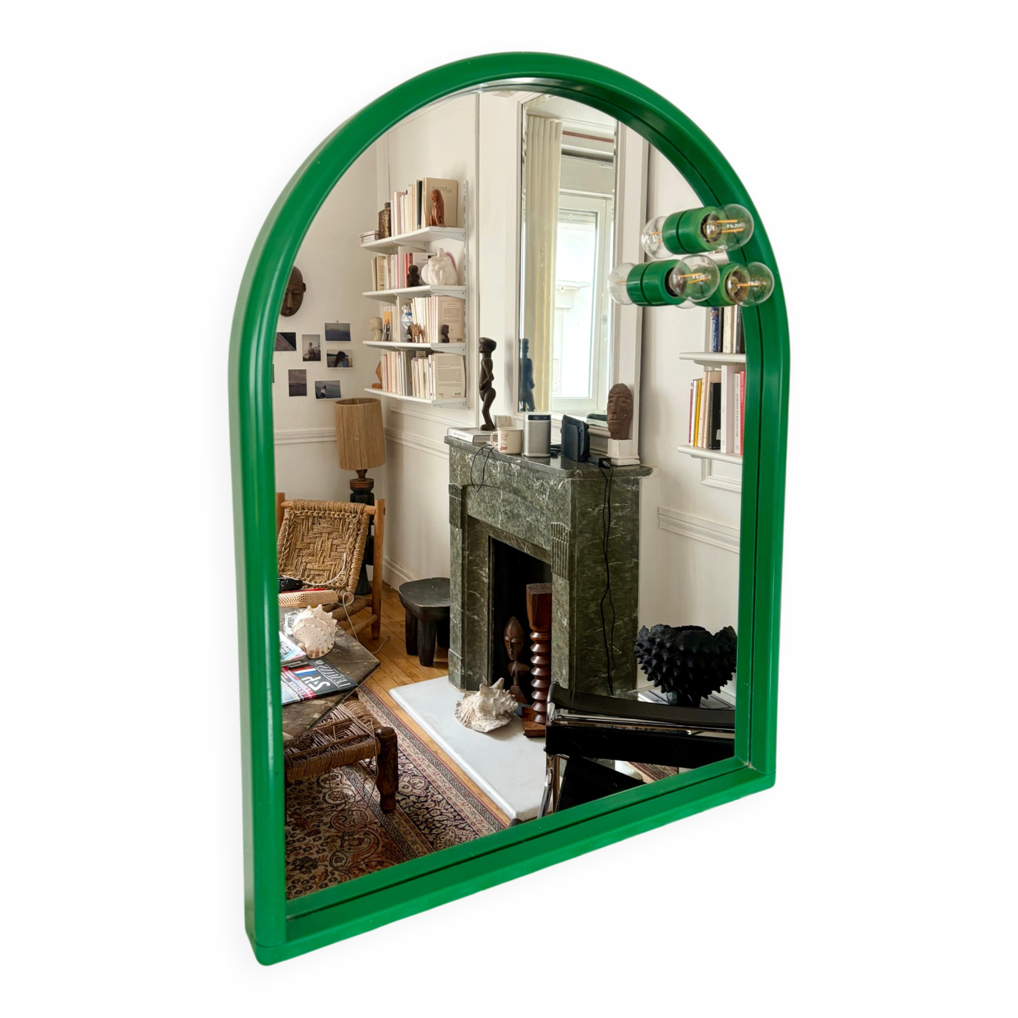 Vintage Italian plastic mirror design 70s