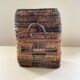 Panier asiatique en rotin avec couvercle 23×18 cm