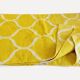 Vintage Moroccan Hand Loomed Yellow and Ivory Wool Rug, Late 20th Century