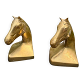 Pair of brass Art Deco horse bookends