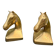 Pair of brass Art Deco horse bookends