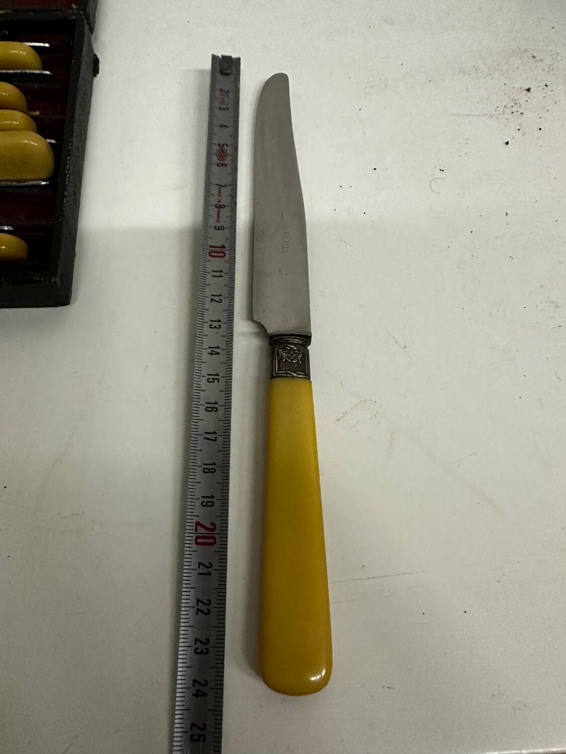 12 Antique Knives with Bakelite Handles and Stainless Steel Blades - 24 cm - Paris