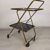 Vintage brass folding dessert