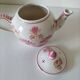 Henriot Quimper pink teapot