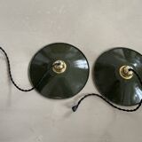 Suspension in old enameled sheet metal (x2)