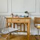 Bureau en rotin et bambou vintage