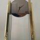 Hollywood Regency clock by Nufa Holland in brass 70s-80s