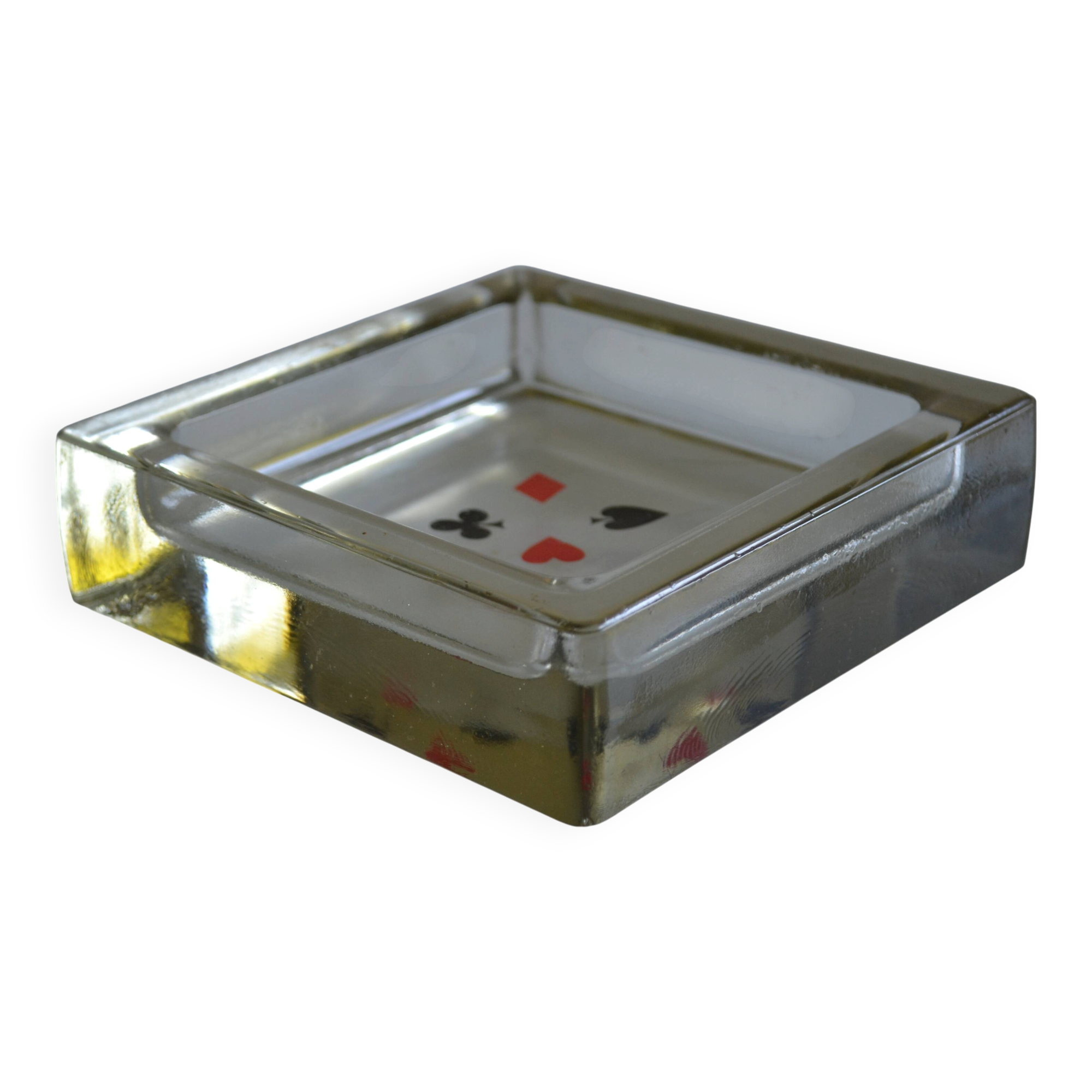 glass block pockets in the 4 colours of the card game