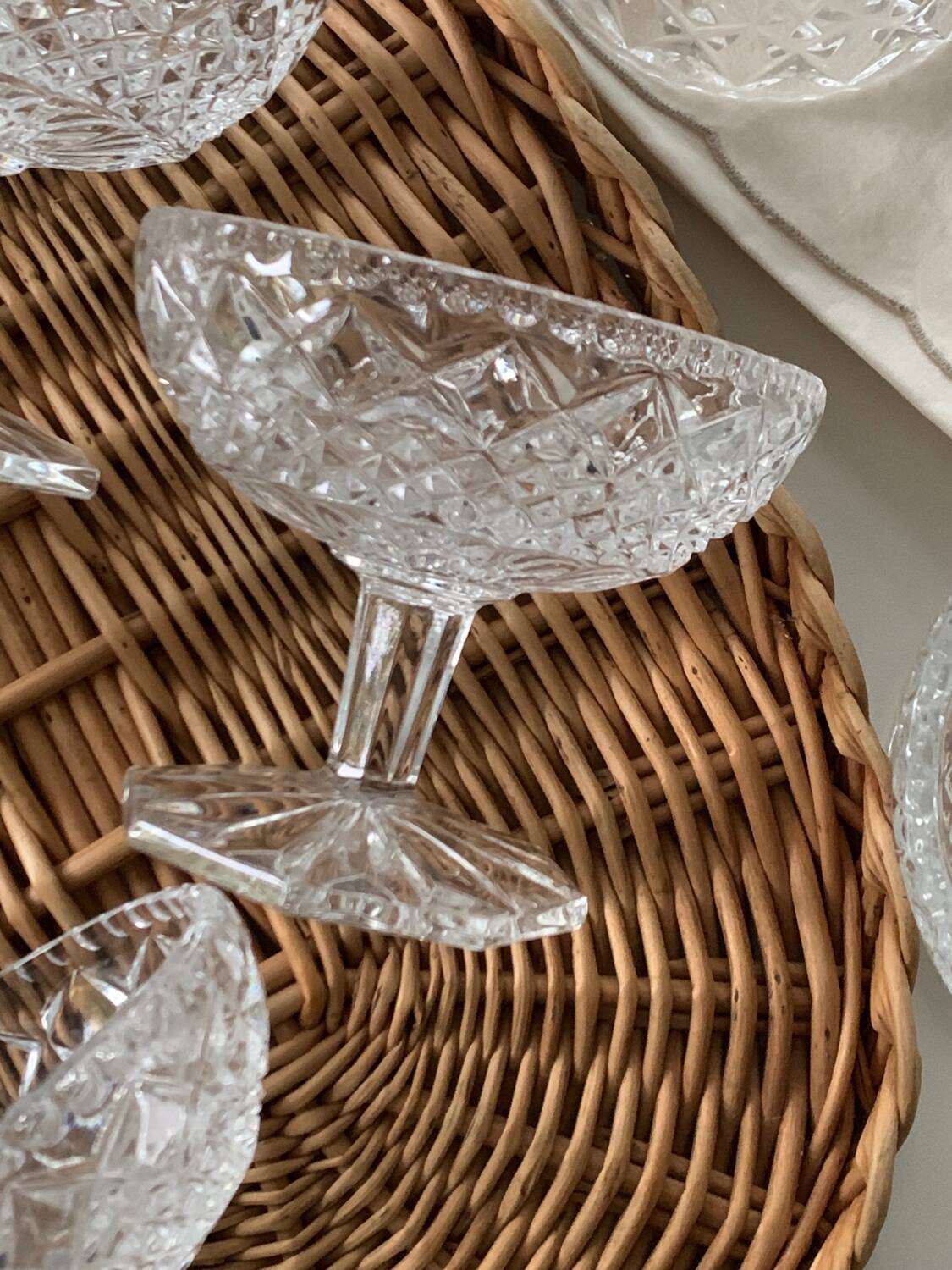 Crystal dessert cups