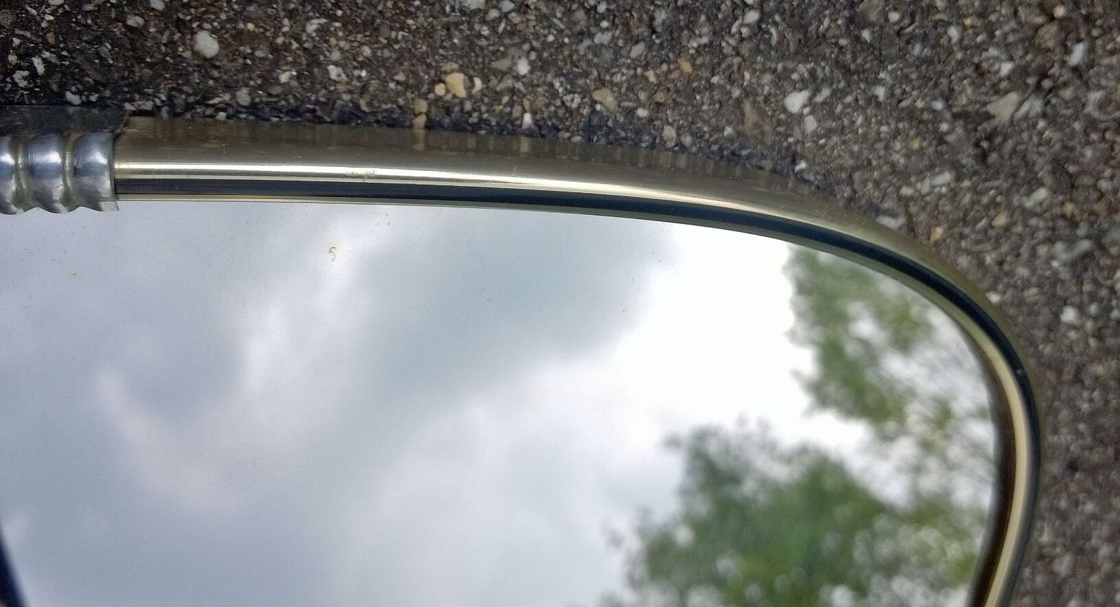 Miroir rétroviseur années 1960 50x28cm