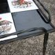 Table basse en fer forgé carrelée vintage