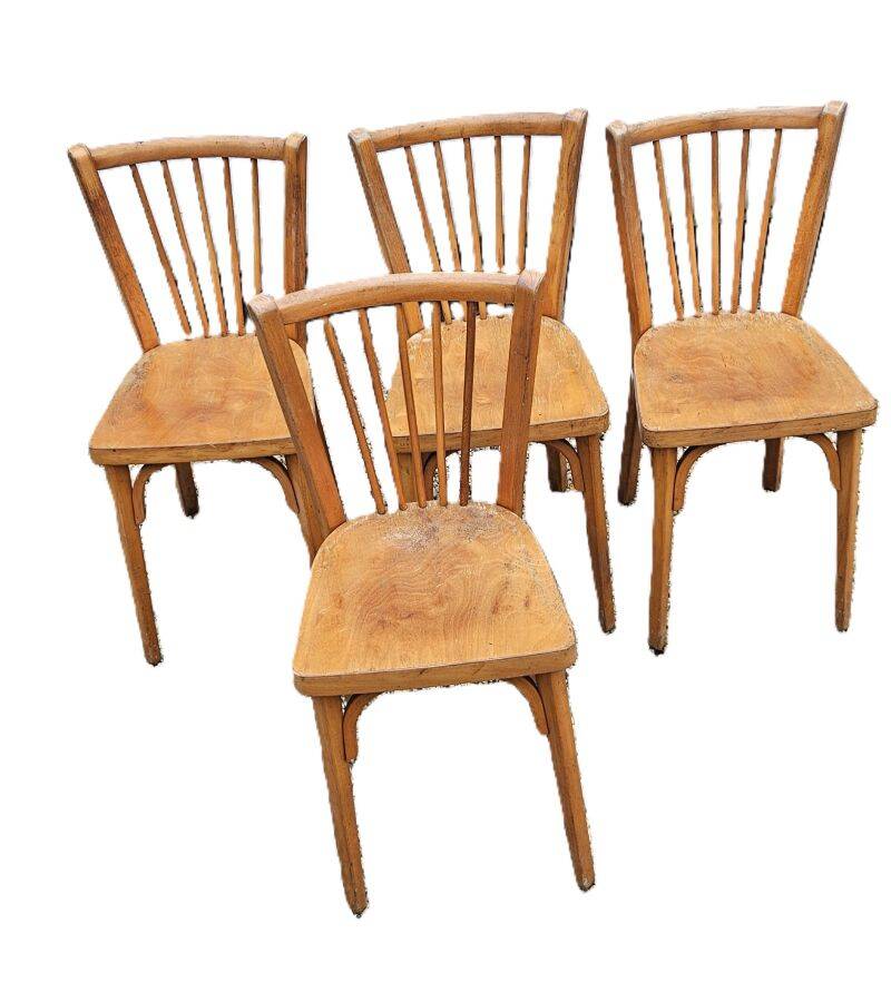 4 Vintage Baumann Bistro Chairs from the 50s/60s