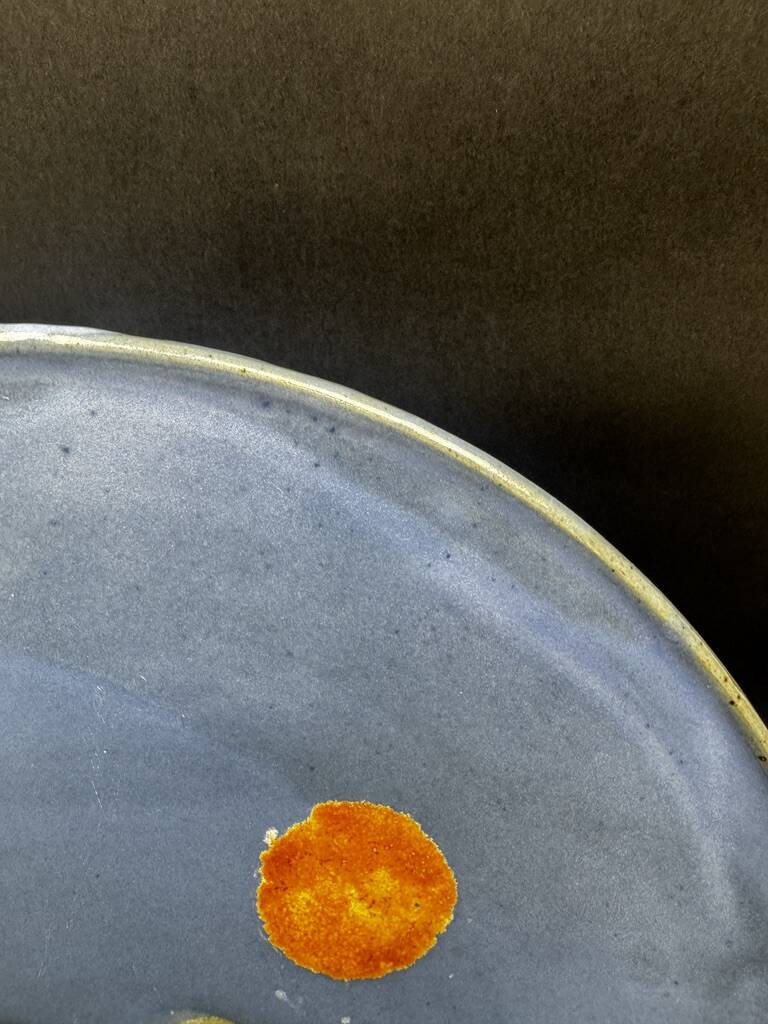 Decorative glazed ceramic dish, circa 1950-60