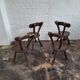 Ensemble de 4 chaises provençales françaises dans le style d'Alexandre Noll, années 1950