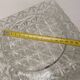 Old vintage ceiling light molded glass suspension chandelier