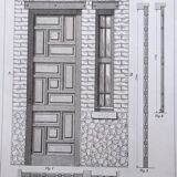 Carpentry board " Entrance door and glazed frame "