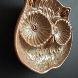 Ceramic owl catchall Vallauris 1960s