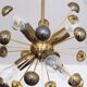 Lustre Sputnik en laiton 1970
