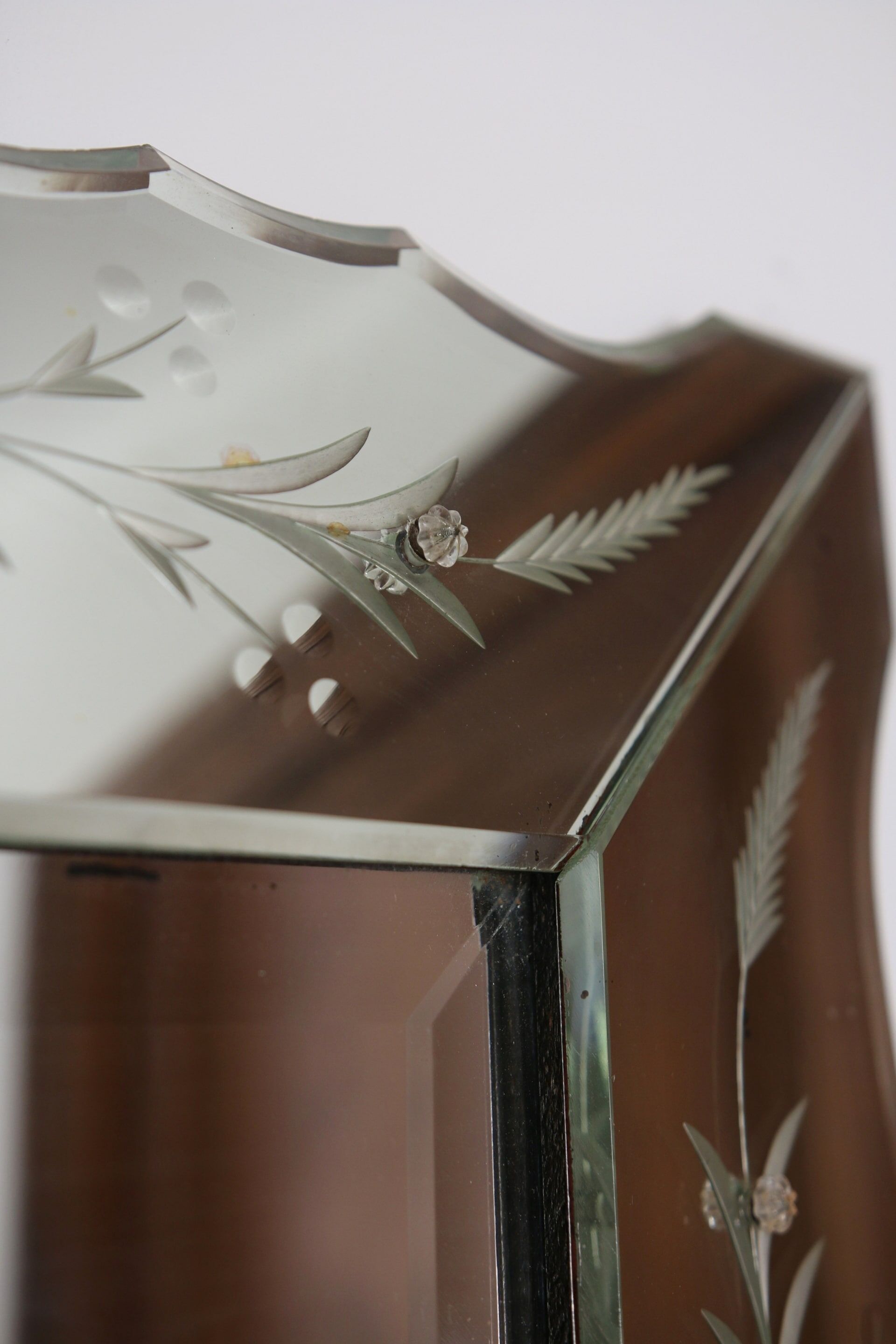 Bevelled Venetian mirror from the 1950s.