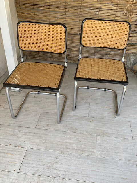 Cesca chairs by Marcel Breuer