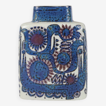Vase en porcelaine danoise, Design de Berte Jessen, Royal Copenhagen 1969.