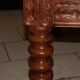 SAVOYARD CHALET TABLE, carved, with two drawers, late 18th century
