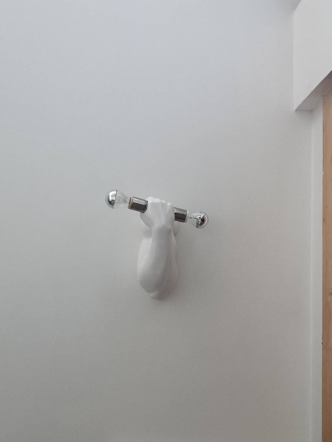 Dumbbell wall light by JC Peiré 1980s