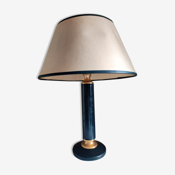 Lampe de bureau pied gainé cuir Le Tanneur