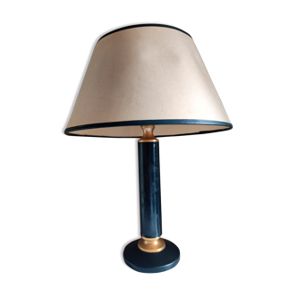 Lampe de bureau pied gainé cuir Le Tanneur