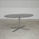 Table de repas en verre aluminium et acier chromé