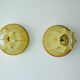 Pair of pear-shaped "cocoon" wall lights, resin and pine, Italy, 1970