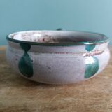 Caquelon dish, thistle decoration by Etienne Daniel, Vallauris