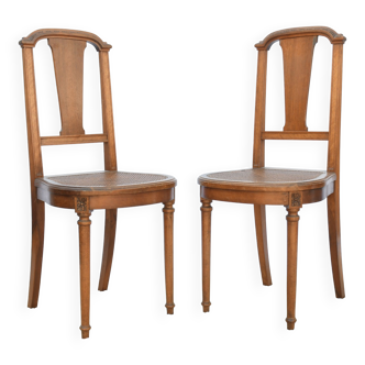 Pair of tanned chairs