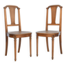 Pair of tanned chairs
