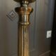 Silver-plated candle holder lamp - 19th century - antique