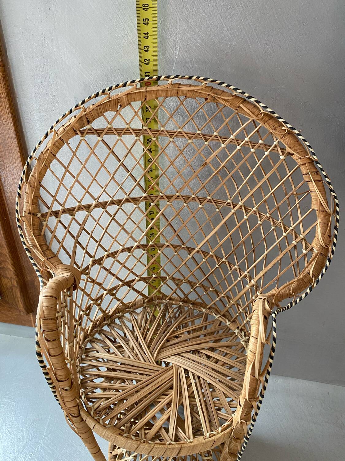 Emmanuelle miniature rattan armchair