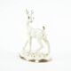Ceramic deer figurine, glazed Danish pottery from the 1970s