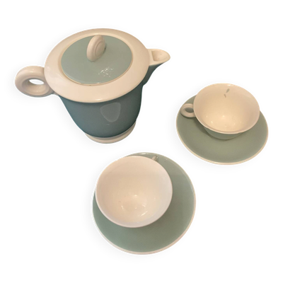 Tasses + Soucoupes + Verseuse + Oiseau