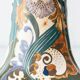 Pair of Dutch Art Nouveau Ceramic Table Lamps, circa 1915, with New Ochre Linen Shades