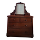 Commode anglaise avec miroir, XIXème s.