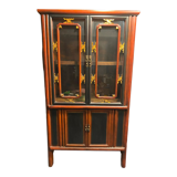 Display cabinet in red and black